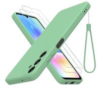 THIYUFUNS Funda con Samsung Galaxy A05s con Cristal Templado - Verde