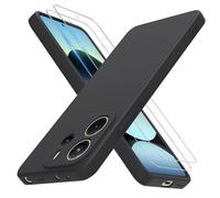 THIYUFUNS Funda Xiaomi Redmi Note 14 con 2 Pack Protector Pantalla,Ultrafino Silicona TPU Shockproof Carcasa Case Cover para Xiaomi Redmi Note 14 4G - Negro