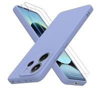 THIYUFUNS Funda Xiaomi Redmi Note 14 con 2 Pack Protector Pantalla,Ultrafino Silicona TPU Shockproof Carcasa Case Cover para Xiaomi Redmi Note 14 4G - Lila#02