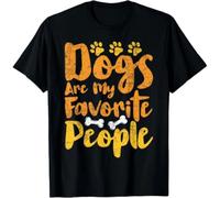 thjbd5se Dogs Are My Favorite People Funny Dog Owner Doggo Gift Unisex T-Shirt Black XL