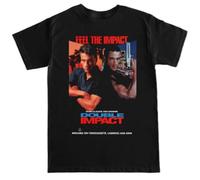 thjbd5se Double Van Damme 1990S 90S Movie Funny Retro Film Mens T Shirt Black M
