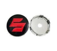 THJKCVSD 4 Piezas Tapas Llantas, para Suzuki Ciaz Swace Kizashi Samurai Jimny Ignis SX4 Vitara 60MM Tapacubos AntióXido Llanta Rueda Cubre Embellecedor Insignia Accesorios de Coche,A
