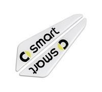 THJKCVSD 4 Piezas Tira anticolisión, para Smart 451 453 fortwo forfour Protectores de Borde de Puerta de Coche,Tiras de protección de Puertas,White
