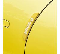 THJKCVSD 4 Piezas Tira anticolisión, para Smart 451 Fortwo 2007 2008 2009 2010 2011 2012 2013 2014 Protectores de Borde de Puerta de Coche,Tiras de protección de Puertas,A