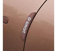 THJKCVSD 4 Piezas Tira anticolisión, para Smart Fortwo 451 450 452 453 454 Forfour Protectores de Borde de Puerta de Coche,Tiras de protección de Puertas,F
