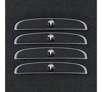 THJKCVSD 4 Piezas Tira anticolisión, para Tesla Model 3 S X Y Protectores de Borde de Puerta de Coche,Tiras de protección de Puertas,Black
