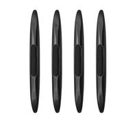 THJKCVSD 4 Piezas Tira anticolisión, para VW Touareg 2002-2010 2011 2012 2013 2014 2015 2016 2017 Protectores de Borde de Puerta de Coche,Tiras de protección de Puertas,A/Black