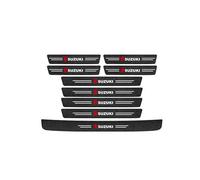 THJKCVSD Decoración para Estribos Fibra Carbono Pegatinas, para Suzuki Grand Vitara 2008 2012-2015 Protector de Umbral de Puerta de Coche,Antide Slizante Antiarañazos,9 Piece