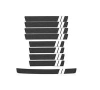 THJKCVSD Decoración para Estribos Fibra Carbono Pegatinas, para Toyota CH-R 2017-2025 Protector de Umbral de Puerta de Coche,Antide Slizante Antiarañazos,9pcs-C/White