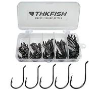 THKFISH 100pcs Octopus/Beak Hook Anzuelos de Pesca Pulpo Gancho de Pescado Circle Pulpo Gancho 1/0 3/0 4/0 5/0 6/0