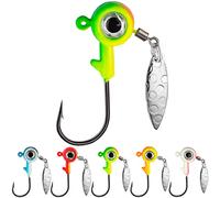 THKFISH Cabeza Plomada Ganchos Jig Heads Plantilla de Pesca Crappie Jigs anzuelos de Pesca 20 Piezas 5g