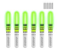 THKFISH Fishing Glow Sticks, 6 Pcs LED Glow Sticks para la Pesca con Las baterías, la Pesca Nocturna de luz hasta la Pesca Bobbers flotadores y Puntas de caña