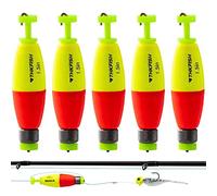 THKFISH Flotadores de Pesca 5 Piezas EVA Espuma Ponderado Enganche Flotador de Puros Bobbers Primavera Flotador de Pesca Bass Carp Estilo cigarro 6.35cm