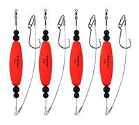 THKFISH Flotadores de Pesca Catfish Float Rigs Santee Rig EVA Foam Peg Float Aparejos de líder para Pesca 4 Piezas-3in Rojo