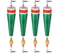 THKFISH Flotadores de Pesca de Corcho para Pesca de Trucha, flotadores de Corcho, flotadores de Trucha, flotadores de Corcho para Pesca de Agua Salada, 4 Unidades, Color Verde, 40 g