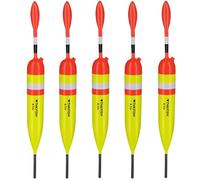 THKFISH Flotadores y bobinas de pesca, flotadores de balsa, bobinas de pesca de crappie, bobinas deslizantes para pesca, crappie, trucha, lubina, pez gato, lucioperca, 5 unidades