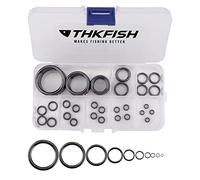 THKFISH Kit de Reparación de Caña de Pescar, Anillo de Guía, Guías de Cerámica, 40 Piezas