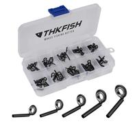 THKFISH Kit de Reparación de Caña de Pescar Kit de Reemplazo de Kit de reparación de Punta de Poste con Caja 10 tamaños