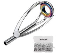 THKFISH Kit de Reparación de Caña de Pescar Kit de Reemplazo de Puntas de Caña 10 Tamaños C