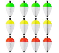 THKFISH Peg Floats - 12 flotadores de Pesca de bagre, flotadores de Espuma para Pesca Santee Rig Crappie Panfish Bass Trucha, 1.2 Pulgadas, 2 Pulgadas (1.2 Pulgadas)