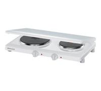 THL 3097/A hobs Blanco Encimera Hornillo eléctrico / Placa eléctrica 2 zona(s), Placa de cocción blanco, Blanco, Encimera, Hornillo eléctrico / Placa eléctrica, 2 zona(s), 1500 W, Giratorio