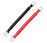 Thlevel 2pcs Bateria Cables Inversores 15cm 2AWG 33mm² con Terminales de Anillo para Camión Motocicleta Marino
