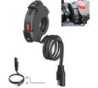 Thlevel Cargador USB Motocicleta Adaptador 18W QC3.0 30W PD Type C Toma de Cargadors de Coche Carga Rápida IP65 Impermeable con 10A Fusible para 12V 24V Motorcycles ATVs Tricycles