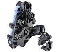 Thlevel Soporte Movil Bicicleta Antivibración Soporte Movil Moto Rotación Soporte Teléfono Bicicleta para 0,5-1,26 Pulgada Manillar Compatible con 5,4-7,2 Pulgada Smartphone