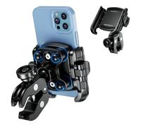 Thlevel Soporte Teléfono Bici Antivibración y Antirrobo Soporte Móvil Bicicleta Rotación Soporte Telefono Moto Universal Soporte Movil Moto Compatible con 5,4-7,2" Móvil para 12-45MM Manillar