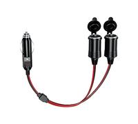 Thlevel Toma Conector Mechero Coche con Fusible de 15A para 12V 24V Motos Camiones Furgonetas Autocaravanas Electrodomésticos