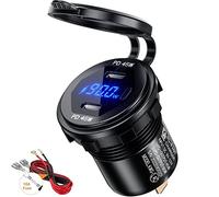 Thlevel Toma USB C Coche 45W Tipo C Cargador de Coches Cargador Tipo C 12V