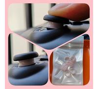 THLMT 8PCS Joystick Protector Anillo Compatible para Steam Deck/para Xbox/para PS4/para PS5/para Switch Pro/para ROG Ally, Anillo Protector de Silicona Elástica Anillos para Palanca de Pulgar (Rosa)