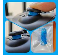 THLMT 8PCS Joystick Protector Anillo Compatible para Steam Deck/para Xbox/para PS4/para PS5/para Switch Pro/para ROG Ally, Anillo Protector de Silicona Elástica Anillos para Palanca de Pulgar (Azul)