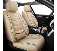 THNIKK Fundas Asientos Cuero Coche para Citroen C3 III 2016 - Present, Front Rear Cushion Cover Automotive Protectors Juegos Cubreasientos Antideslizantes,Beige