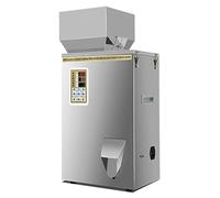 THNSAWX Máquina de llenado de polvo, máquina de llenado y embalaje de partículas, llenadora de acero inoxidable con tolva, para gránulos de té, semillas, granos, harina, nueces (10-500 g)