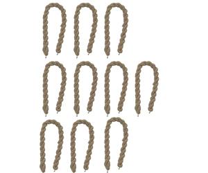 THOANBY 10 lotes Militares Twists lazos para las piernas, cordones de los ejércitos, correas para pantalones, lazos para las piernas para esquiadores, ciclistas, bandas de ciclismo, caqui, Talla única