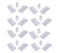 THOANBY 100 unidades de conectores de red Ethernet Cat6 RJ45, conectores 8P8C Cat6 RJ45 conectores de cable UTP transparentes para conectores de red de alambre UTP