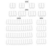 THOANBY 16 conectores de fuente de alimentación para PC de 4/6/8/24 pines, administrador de cables para placa base GPU, organizador de clips de clip, cables blancos de computadora