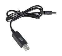 THOANBY Cable USB a CC de 5,5 x 2,1 mm con agujero redondo, 5 V, cable de carga para routers, ventilador, navegación de vehículos, Plug and Play