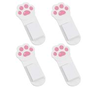 THOANBY Elevador de Tapa de Inodoro,Paquete de 4,diseño de Patas de Gato,Elevador higiénico con Respaldo Adhesivo para casa,Oficina,Hotel,Viajes,Accesorios de baño.