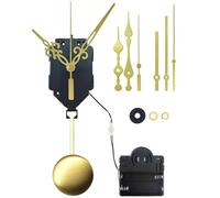 THOANBY Juego de movimiento de cuarzo con péndulos y campanillas con manecillas para creación artística. Movimiento de cuarzo