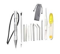 THOANBY Paracord FID - Juego de herramientas para anudar trenzas de longitud regulable, para trabajos de nudos creativos, pulseras de paracaídas