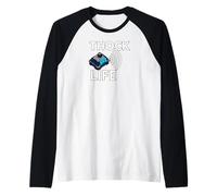 Thock Life Mechanical Keyboard Switch Enthusiast Gamer Camiseta Manga Raglan