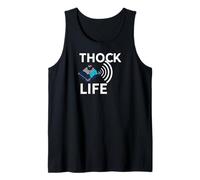 Thock Life Mechanical Keyboard Switch Enthusiast Gamer Camiseta sin Mangas