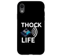 Thock Life Mechanical Keyboard Switch Enthusiast Gamer Carcasa para iPhone XR