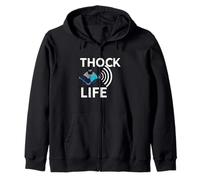 Thock Life Mechanical Keyboard Switch Enthusiast Gamer Sudadera con Capucha