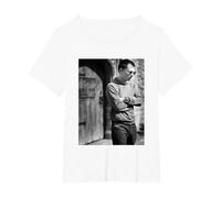Thom York de Radiohead 1997 por Simon Fowler Camiseta, Mujer Tallas Grandes, Blanco, 2XL Grande