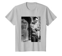 Thom York de Radiohead 1997 por Simon Fowler Camiseta, Niños, Plata, 10 años