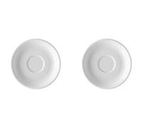 Thomas 11400-800001-14741 - Juego de 2 platillos de café (14 cm), color blanco
