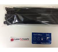 Thomas & betts ty-rap - Brida 6,9x340mm resistencia ultravioleta negro